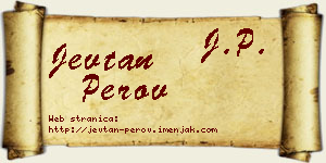 Jevtan Perov vizit kartica